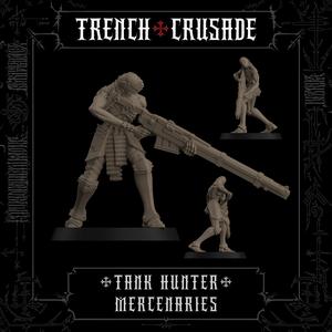 Trench Crusade - Communicant tank hunter (Crouching) - Mercenaries