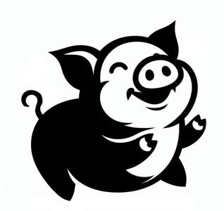 Happy piggy 12 (three colours)
