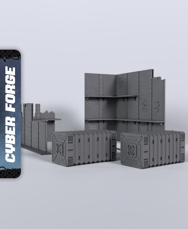 Plague Modular Terrain - With Free Cyberpunk Warhammer - 40k Sci-Fi Gift Ideas for RPG and Wargamers