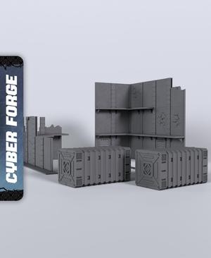 Plague Modular Terrain - With Free Cyberpunk Warhammer - 40k Sci-Fi Gift Ideas for RPG and Wargamers