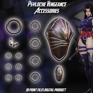Psylocke Vengeance Cosplay Accessories Marvel Rivals
