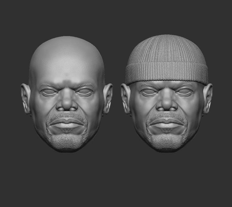 Shaft Samuel L Jackson - Headsculpt for Action Figures