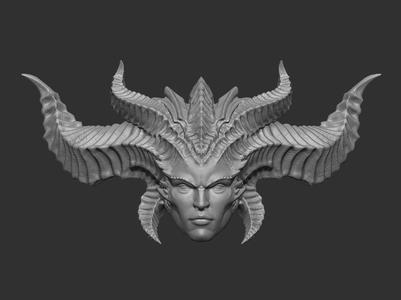 Diablo 4 Lilith Headsculpt for Action Figures