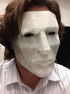 LED low poly mask