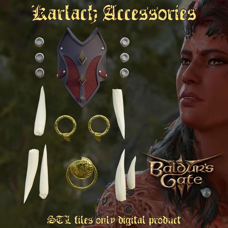Karlach accessories set Baldurs Gate 3