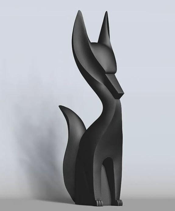 Fox Decorative FIgure Fan Art Toy