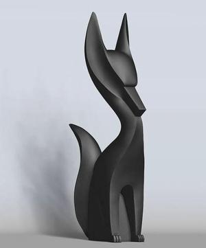 Fox Decorative FIgure Fan Art Toy