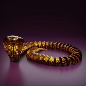 Articulated Flexi Cobra - print-in-place
