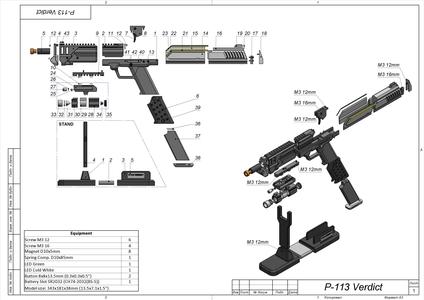 P-113 Verdict - Helldivers 2 - STL OBJ CAD bundle - Commercial