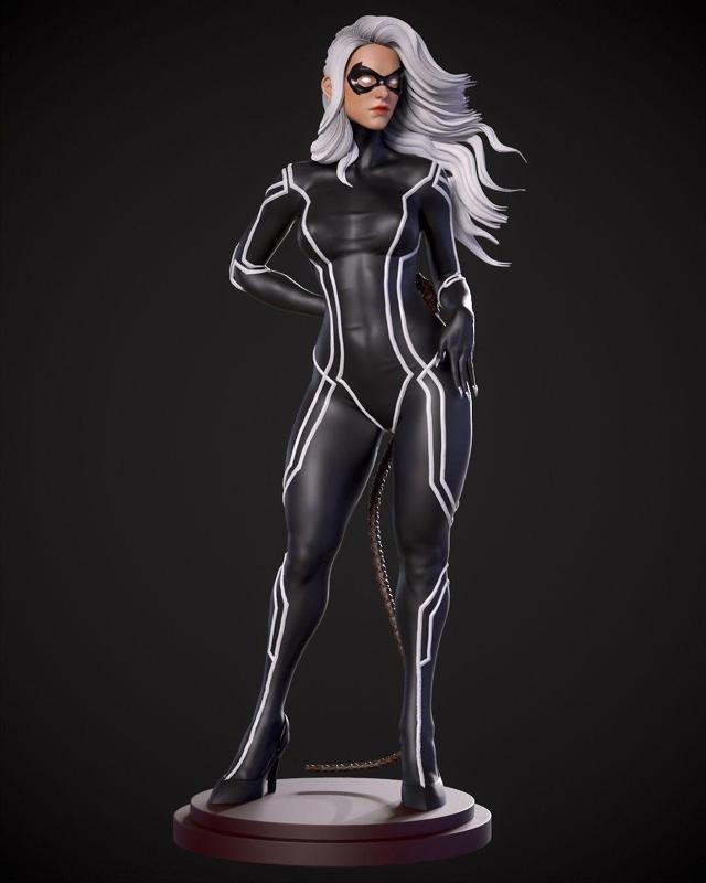 Black Cat print model
