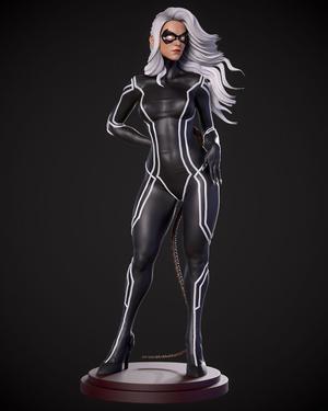 Black Cat print model