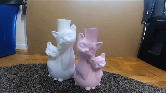 Cats Vase