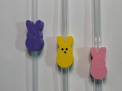 Peep Bunny Straw Topper