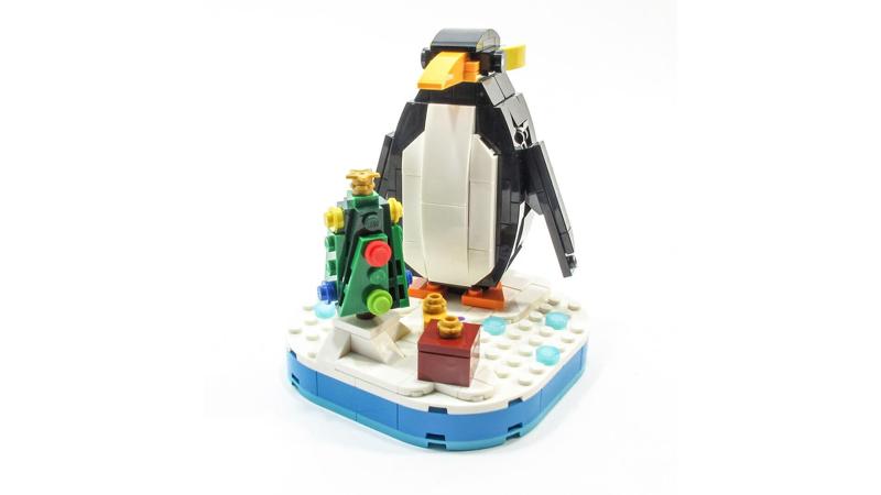 Wikibricks3D - 40498 Christmas Penguin