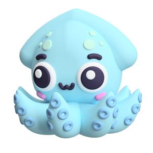 Cute Cryptid Baby Kraken Legendary Sea Monster Figure