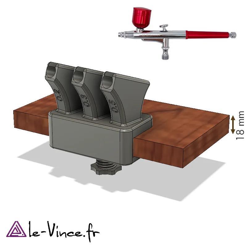 support aérographe x3   