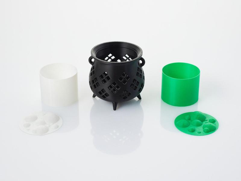 Cute Witch's Cauldron Tea Light