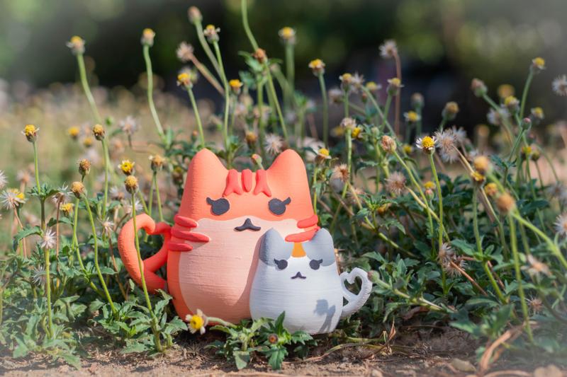 Cat & Kitten - A Mother's Day Model