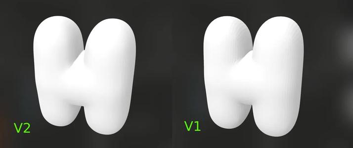 3D Bubble Letters of the Alphabet V2 (Quad Mesh Version / Much Smoother)   