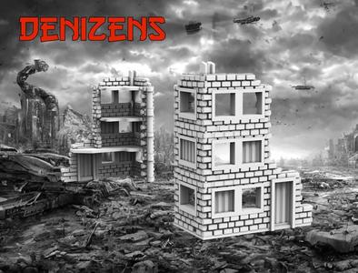 Denizens 8mm Pocket Wargame Large Building No4 - Wargames