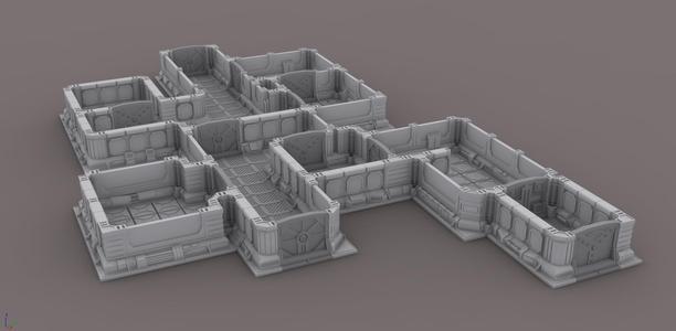 Modular space scenery for wargames - Escenario espacial modular para wargames
