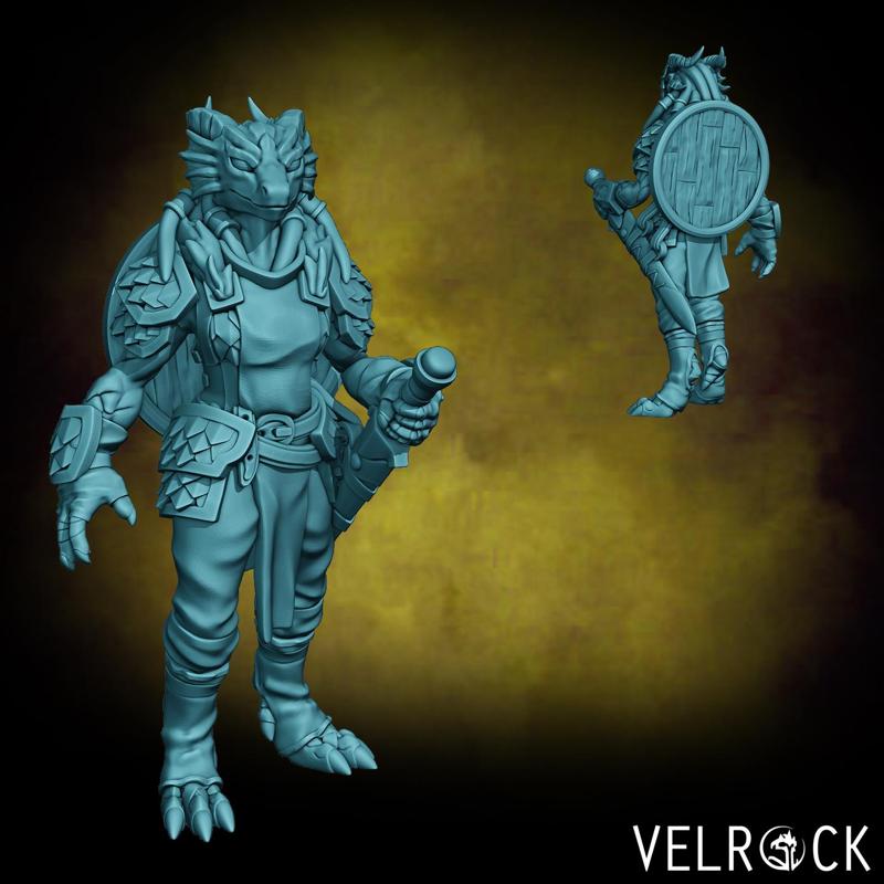 Dragonfolk Soldier/City Guard 6 (Female) (PRESUPPORTED)