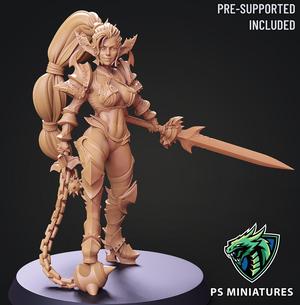 Drow Legionnaire Pose 1 - 4 Variants and Pinup