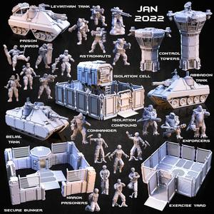 Narok Lunar Prison Collection - suppress the inmate riot and control your base!
