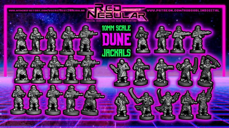 Dune Jackals infantry (10mm scale)