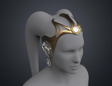 Garsa Fwip’s Headpiece - Star Wars Book of Boba Fett