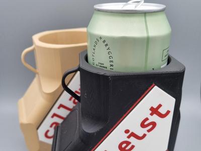 Golf bag can holder - customizable