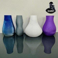 Spiral Vase Set Version two - 4 Designs