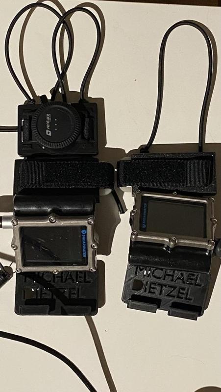 Shearwater Petrel 2/3 Perdix - bungee wrist mount for easy attach / detach - with Eezycut and Ventureheat remote