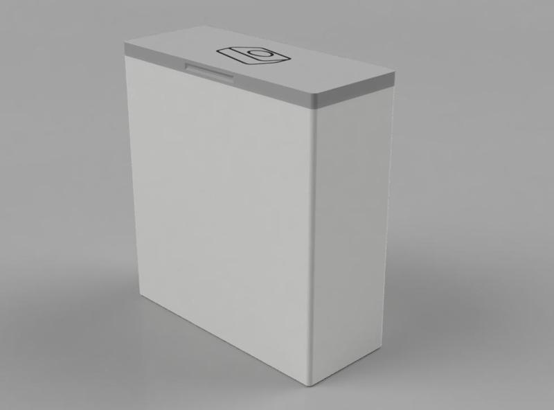 Dishwasher machine tablet box with lid