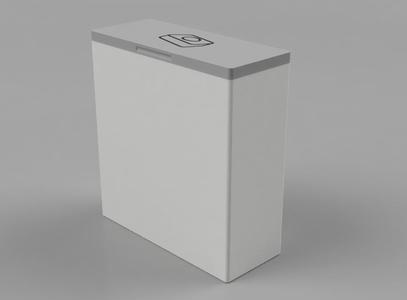 Dishwasher machine tablet box with lid