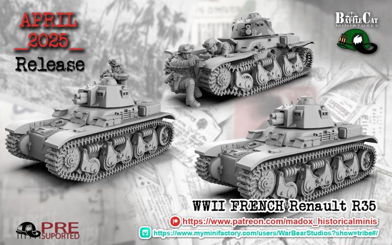 WWII French Renault R 35
