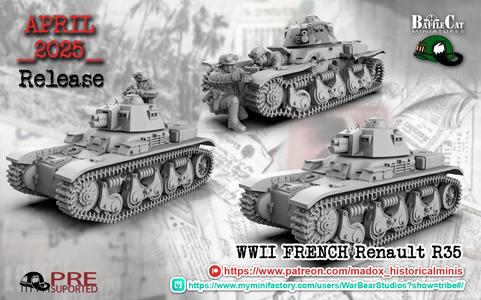 WWII French Renault R 35