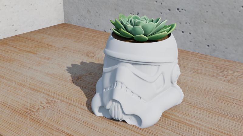StormTrooper Helmet Pot Plant