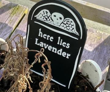 Plant Grave Markers for Garden Cemetary