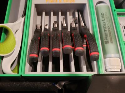 Pliers and Snips Bin, Gridfinity 3 x 4