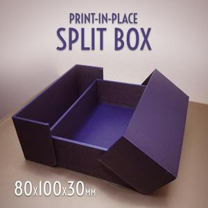 Print-in-Place Split Box 80x100x30mm