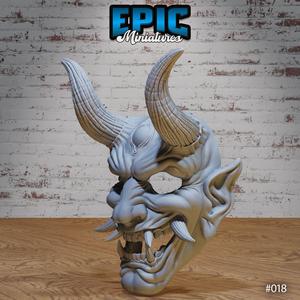 Oni Daemon Mask / Cosplay Costume Item / Wall Decoration / Collectible Decorative Statue / Fantasy Decor