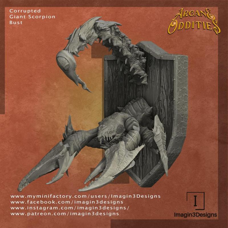 Corrupted Giant Scorpion Bust
