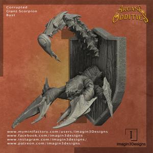 Corrupted Giant Scorpion Bust