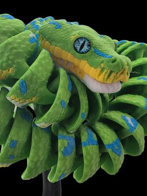 Green Tree Python - Articulated Snake