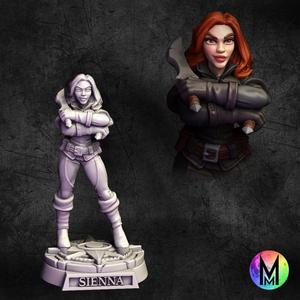 Sienna the Rogue ( Black Widow inspired rogue with two daggers)