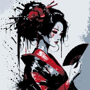 Beautiful Depictions of a Geisha - Hueforge wall art
