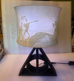 Deathly Hallows Litho Lamp