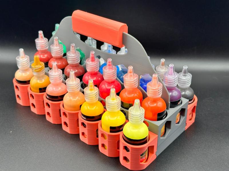 Airbrush Paint Caddy with Drawer