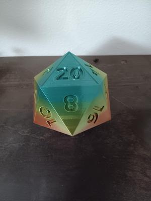 oversized 20 sided dice